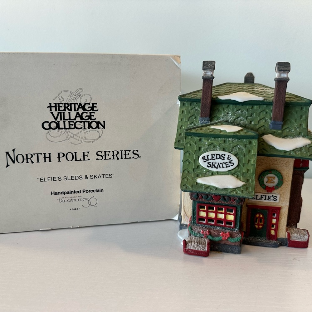 Department 56 North Pole Series - Elfie’s Sleds & Skates